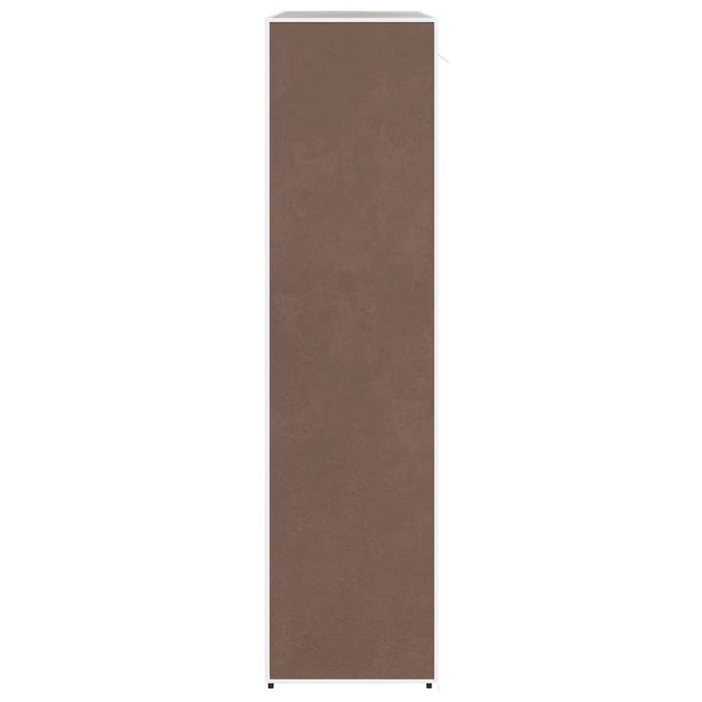 vidaXL Fabric Wardrobe with Compartments and Rods 45x150x176 cm Brown