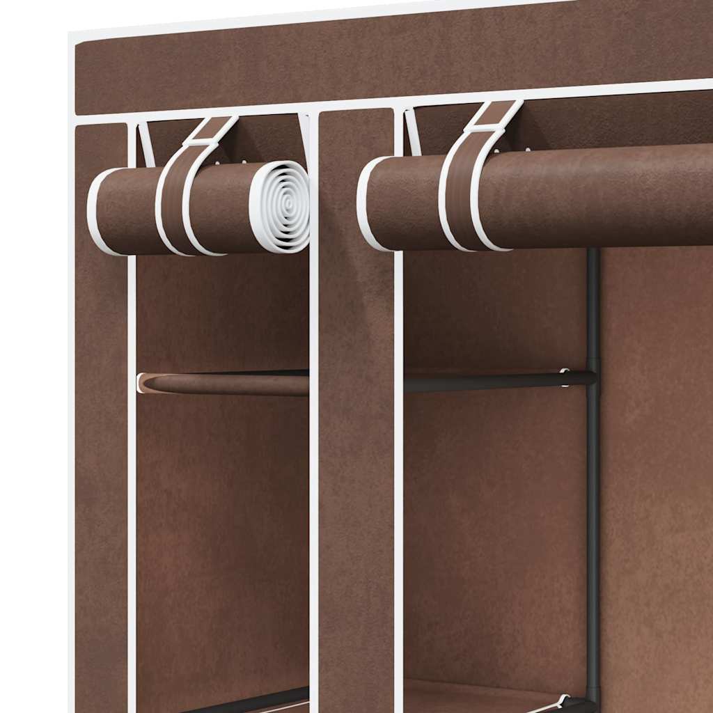 vidaXL Cabinet | Brown | Non-woven fabric, Iron | Medium | Collapsible