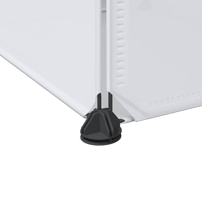 vidaXL Modular Storage | White | Plastic and chromed steel wire | Medium