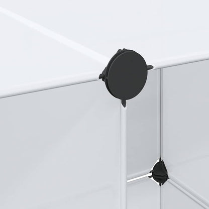 vidaXL Modular Storage | White | Plastic and chromed steel wire | Medium