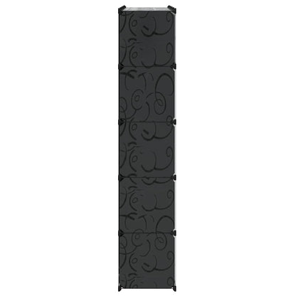 vidaXL Modular Storage | Black and White | Plastic | Large | Modular