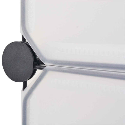 vidaXL Modular Storage | White | Plastic, Chromed Steel | Large | Modular