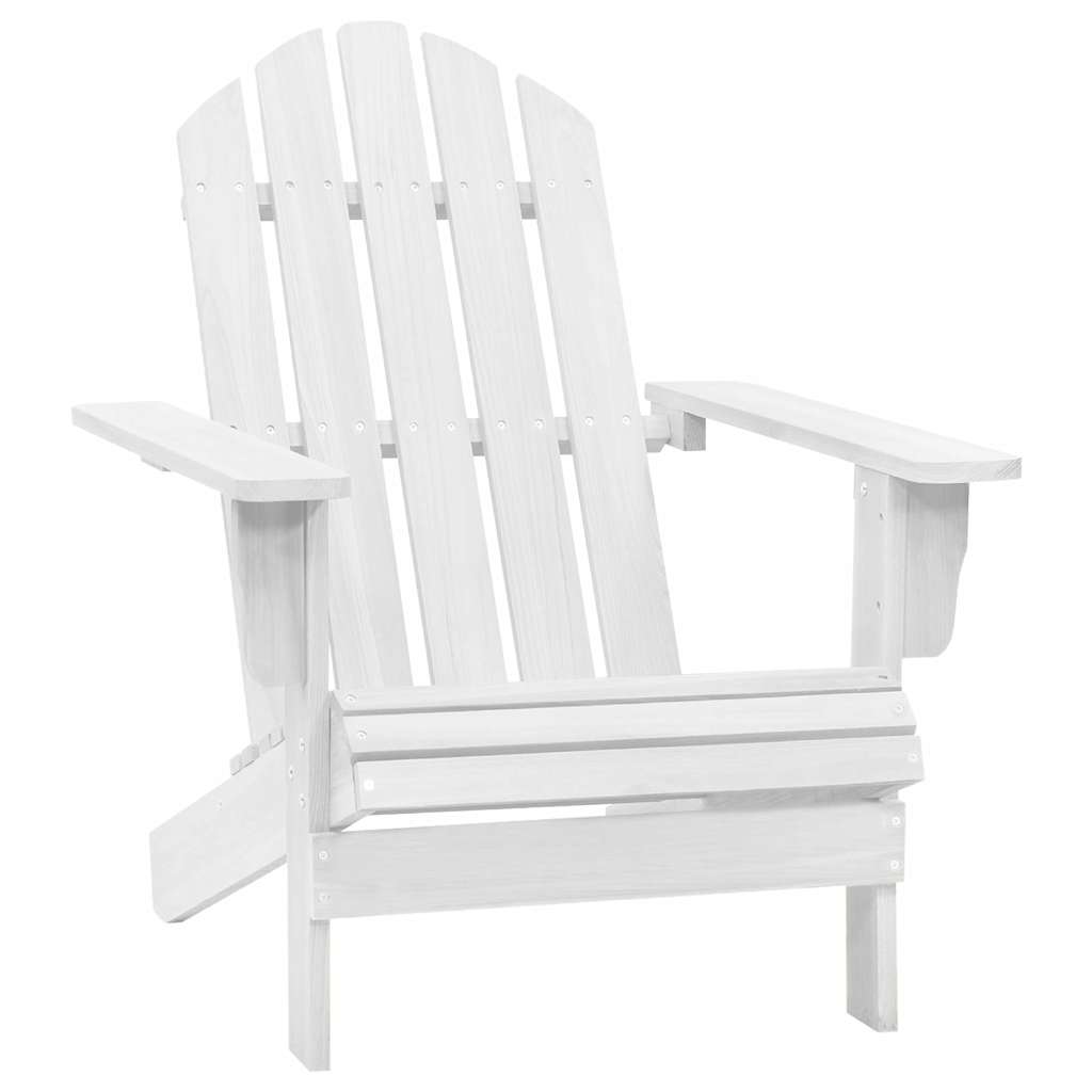 vidaXL Garden Chair | White | Hardwood, Firwood | Standard | Durable