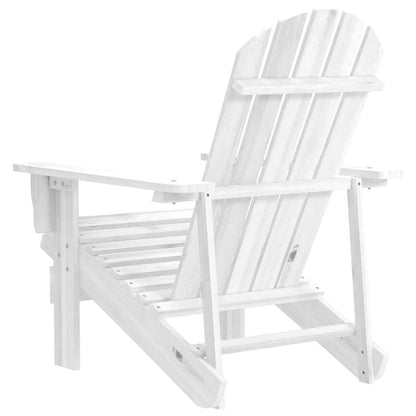 vidaXL Garden Chair | White | Hardwood, Firwood | Standard | Durable