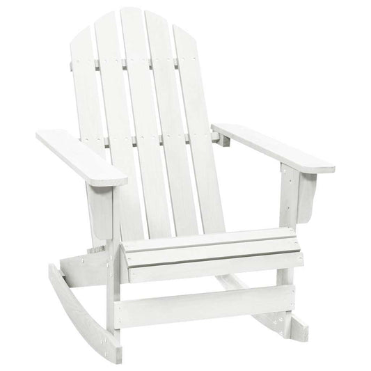 40861 vidaXL Garden Rocking Chair Wood White