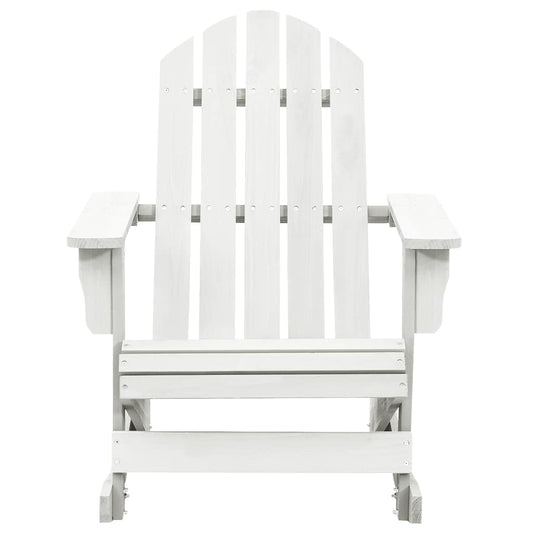40861 vidaXL Garden Rocking Chair Wood White