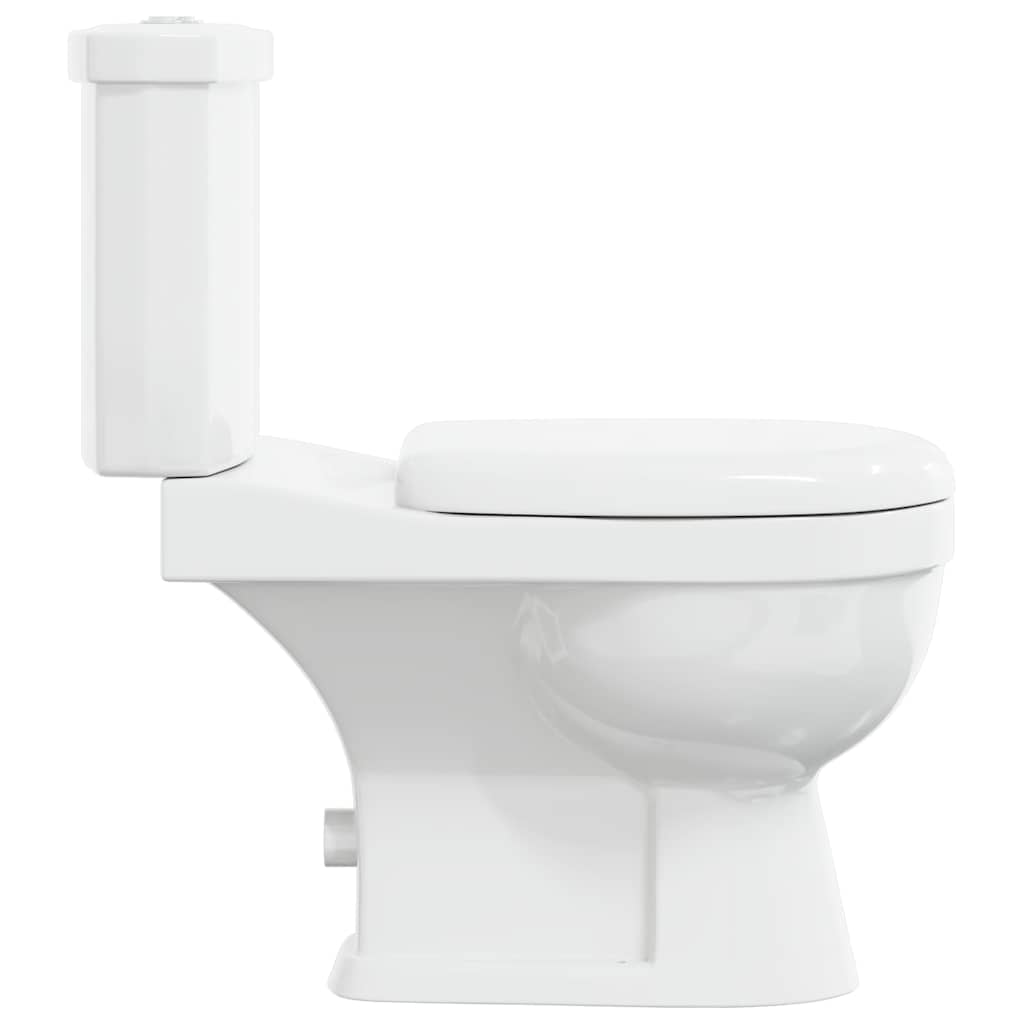 vidaXL Toilet With Cistern White