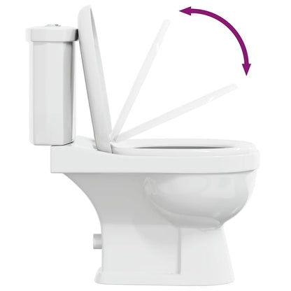 vidaXL Toilet With Cistern White