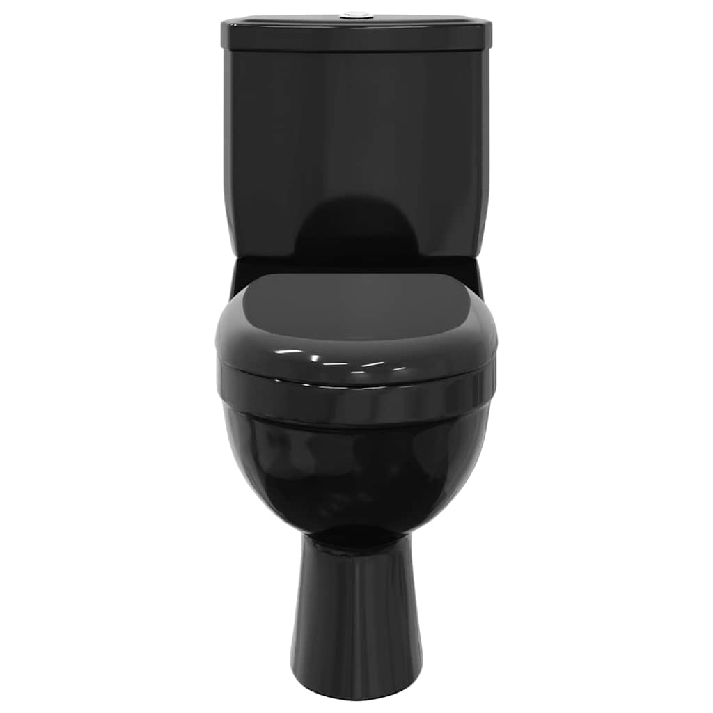 240550 vidaXL Toilet With Cistern Black