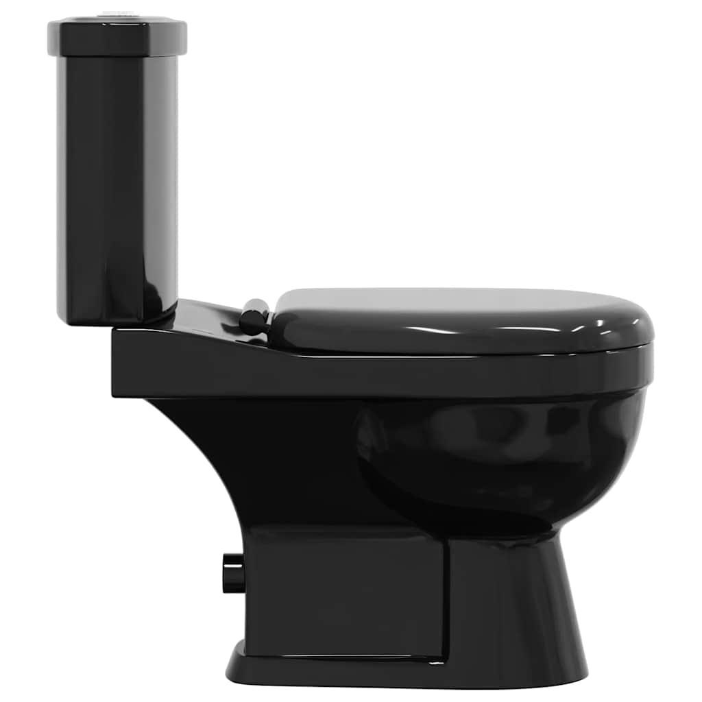 240550 vidaXL Toilet With Cistern Black