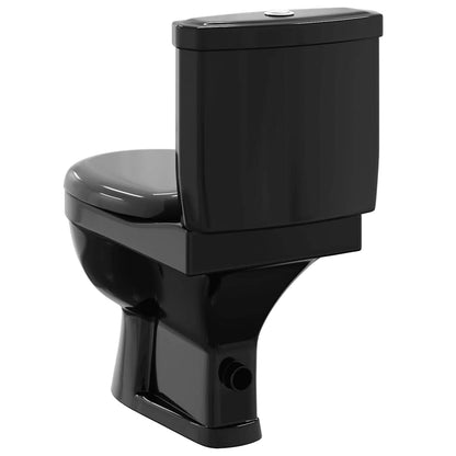 240550 vidaXL Toilet With Cistern Black