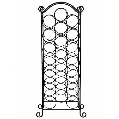vidaXL Wine Rack for 21 Bottles Metal