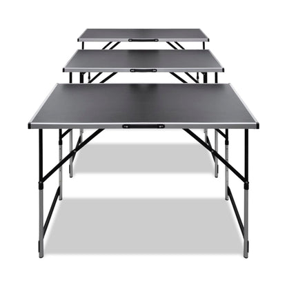 vidaXL Pasting Table 3 pcs Foldable Height Adjustable