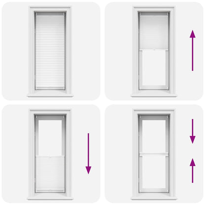 vidaXL Plisse Blind 40x125cm White Pleated Blind