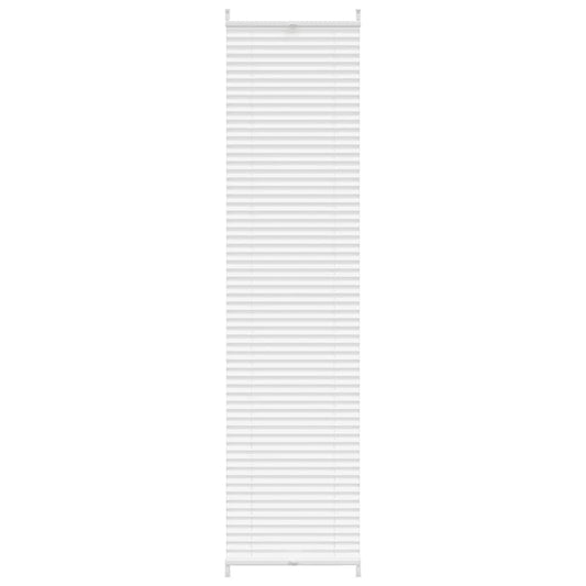 Plisse Blind 40x200cm White Pleated Blind