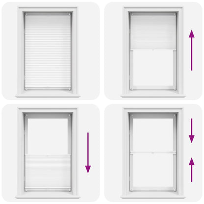vidaXL Plisse Blind 70x150cm White Pleated Blind