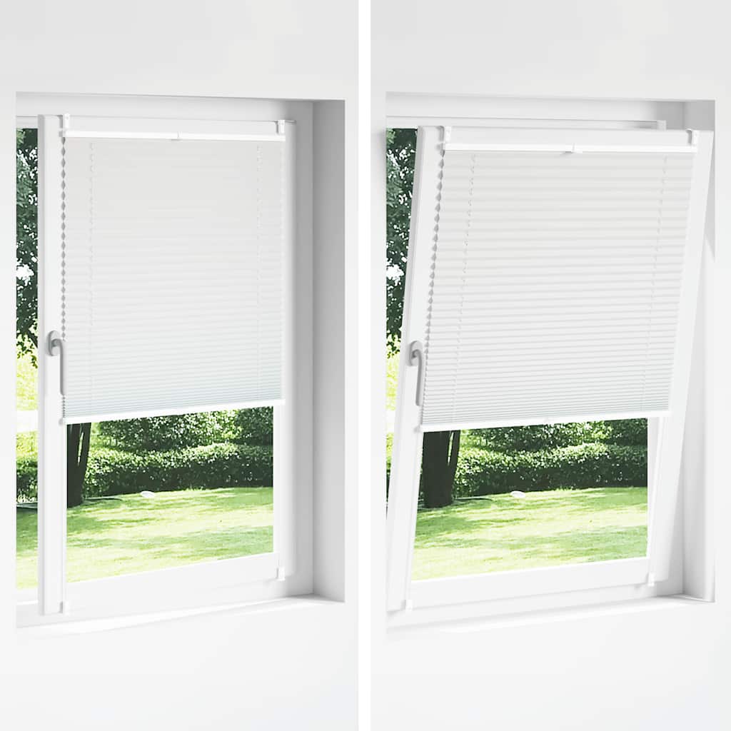 Plisse Blind 80x100cm White Pleated Blind