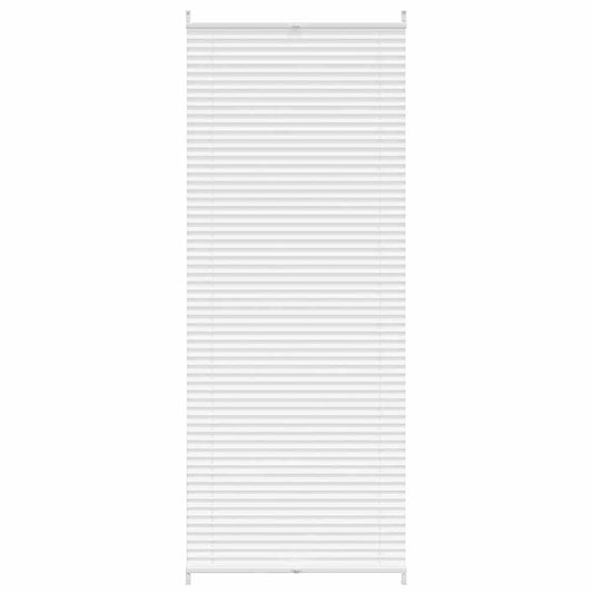 Plisse Blind 80x200cm White Pleated Blind