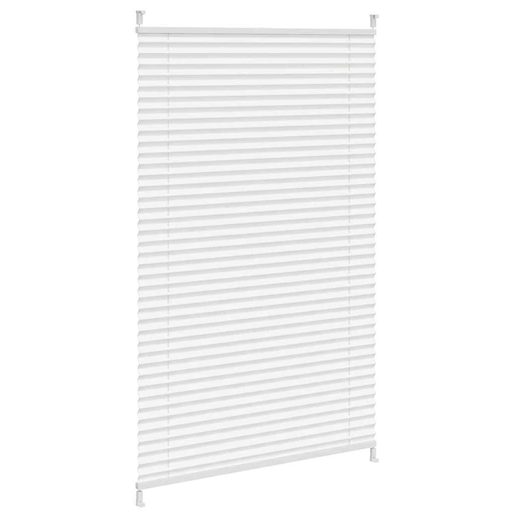 vidaXL Plisse Blind 90x125cm White Pleated Blind