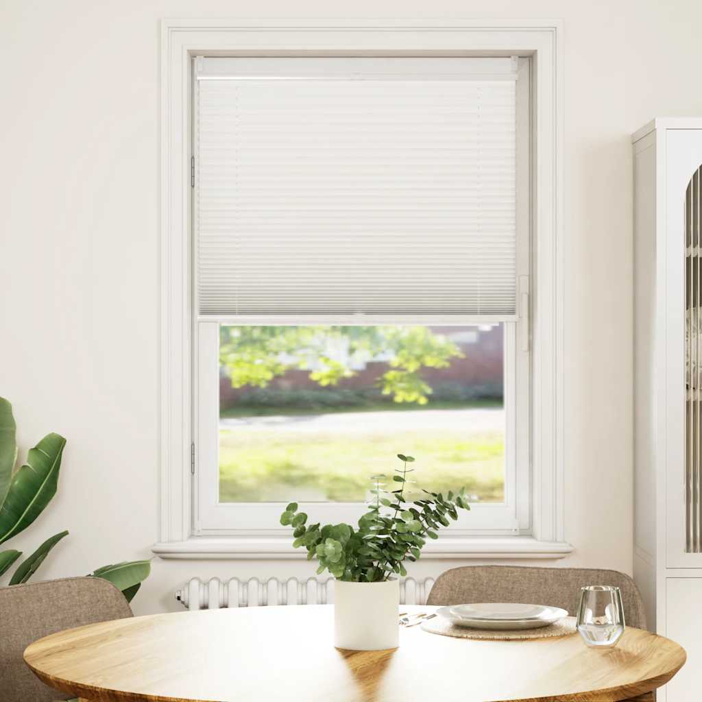 vidaXL Plisse Blind 90x125cm White Pleated Blind