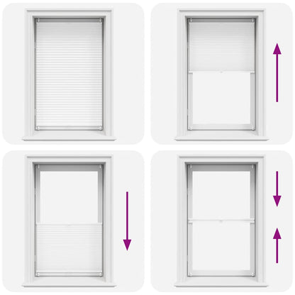 vidaXL Plisse Blind 90x150cm White Pleated Blind
