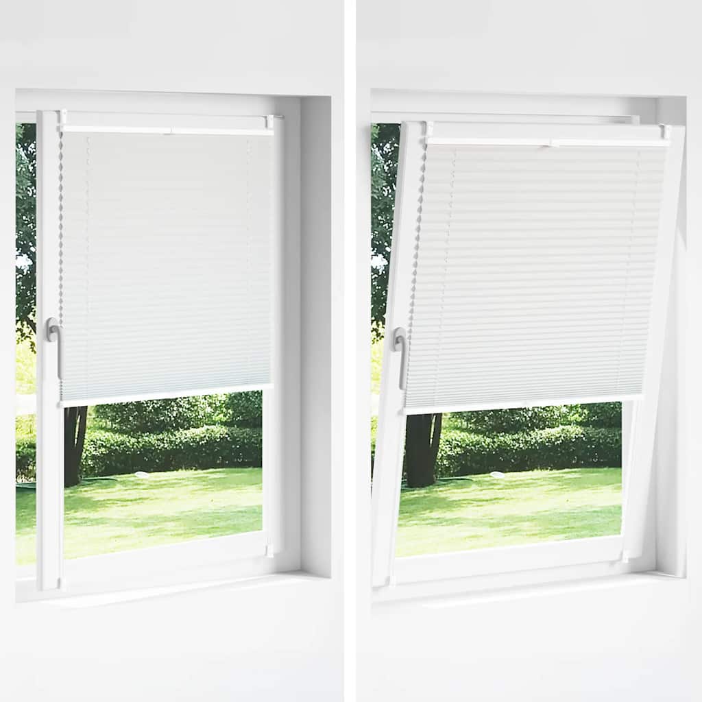 vidaXL Plisse Blind 90x150cm White Pleated Blind