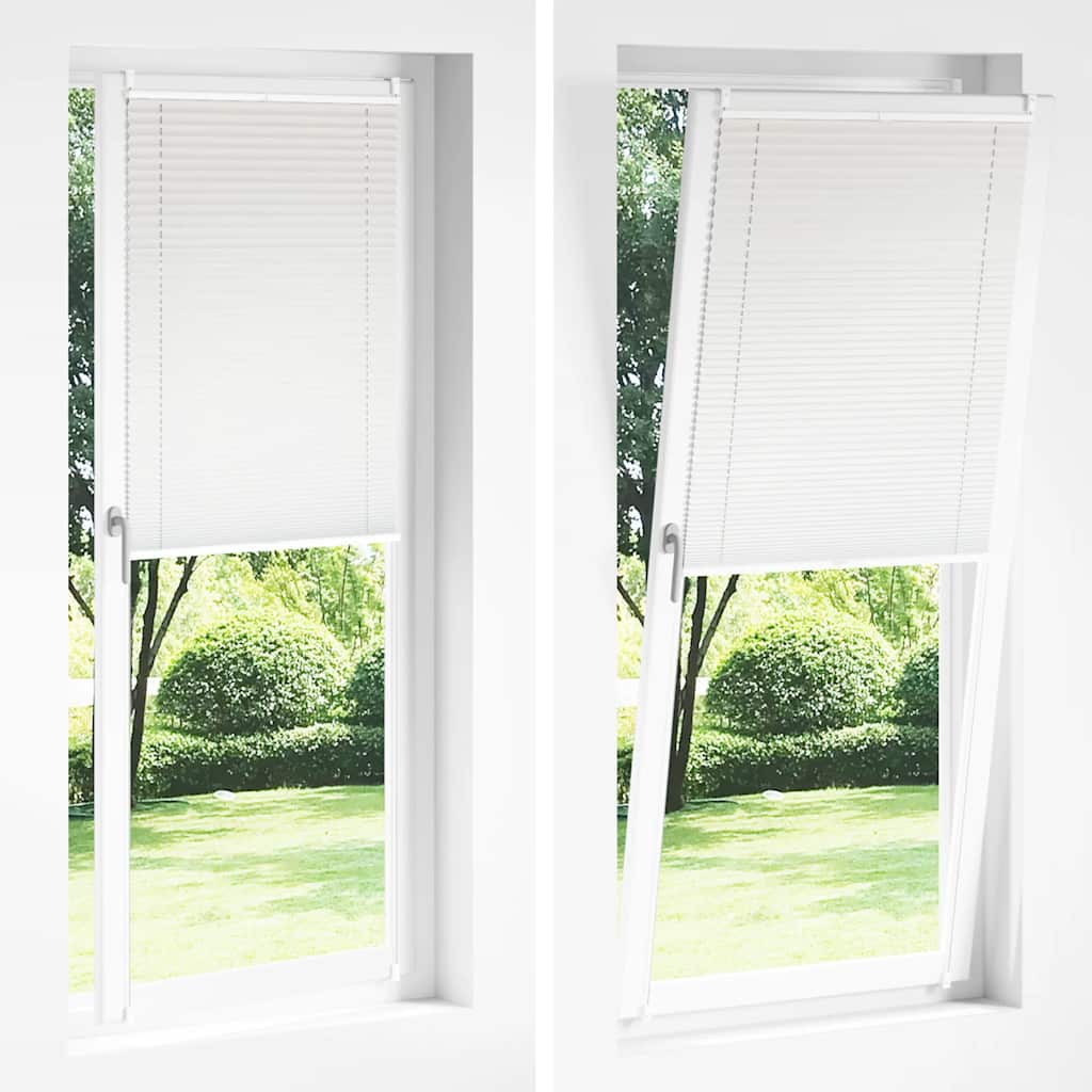 Plisse Blind 90x200cm White Pleated Blind
