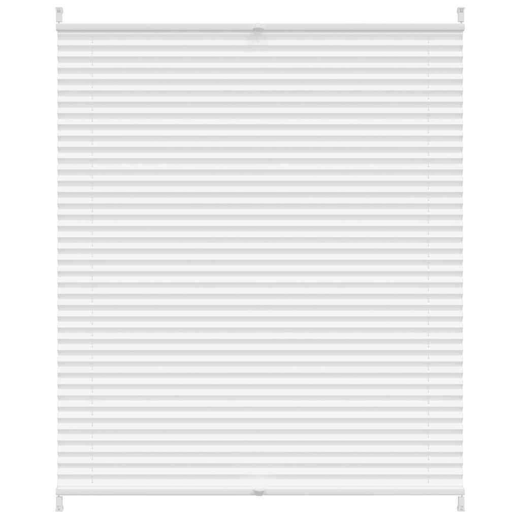 vidaXL Plisse Blind 100x125cm White Pleated Blind