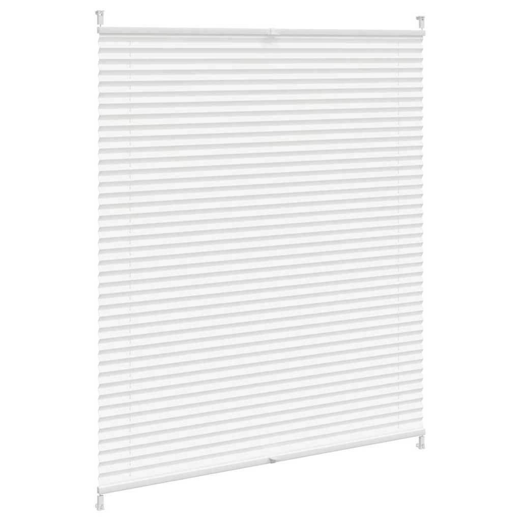 vidaXL Plisse Blind 100x125cm White Pleated Blind