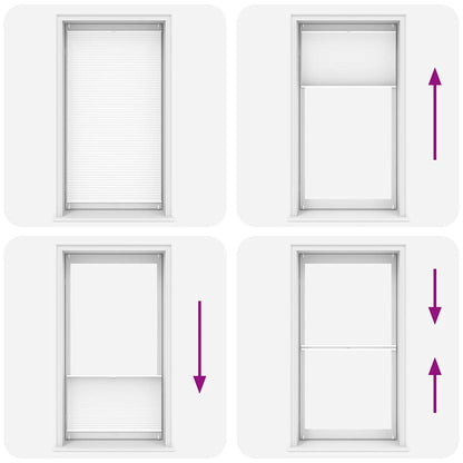 vidaXL Plisse Blind 100x200cm White Pleated Blind