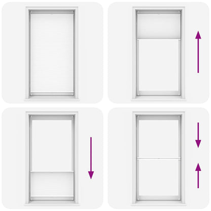 vidaXL Plisse Blind 100x200cm White Pleated Blind