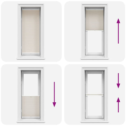 vidaXL Plisse Blind 60x100cm Creme
