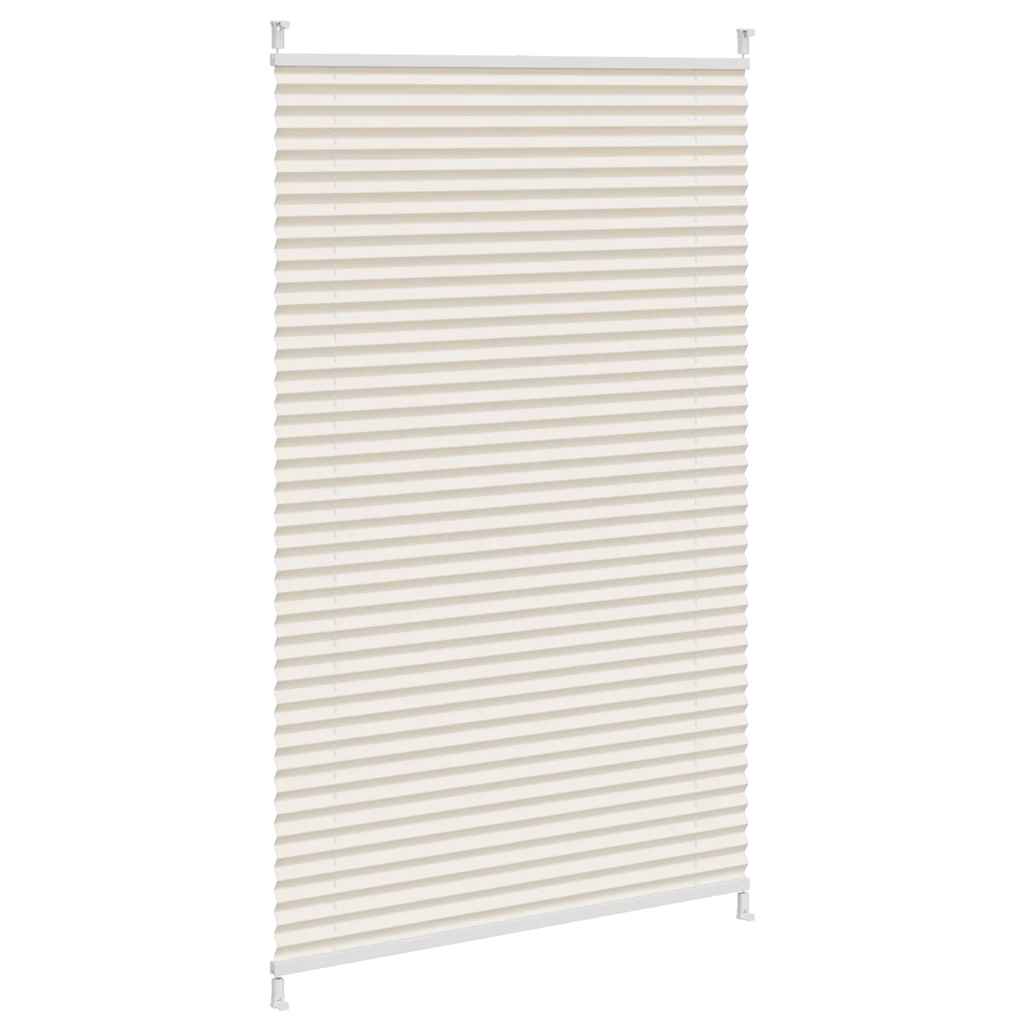 vidaXL Plisse Blind 80x125cm Cream
