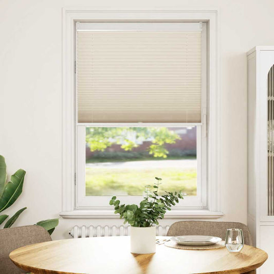 vidaXL Plisse Blind 80x125cm Cream