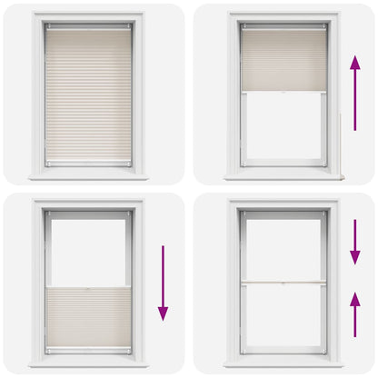 vidaXL Plisse Blind 90x100cm Creme