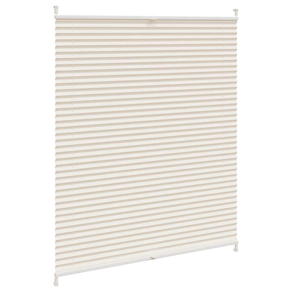vidaXL Plisse Blind 100x125cm Cream
