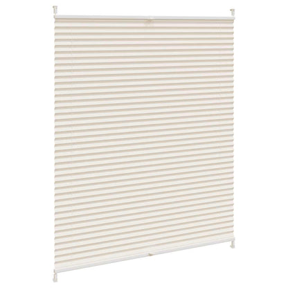 vidaXL Plisse Blind 100x125cm Cream