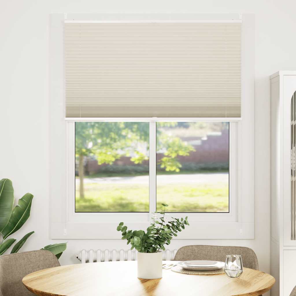vidaXL Plisse Blind 100x150cm Cream