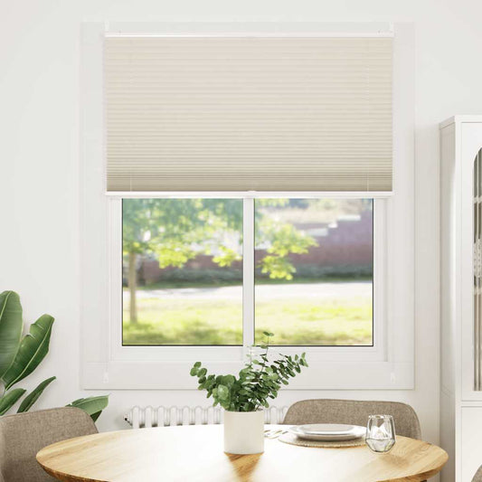 vidaXL Plisse Blind 100x150cm Cream