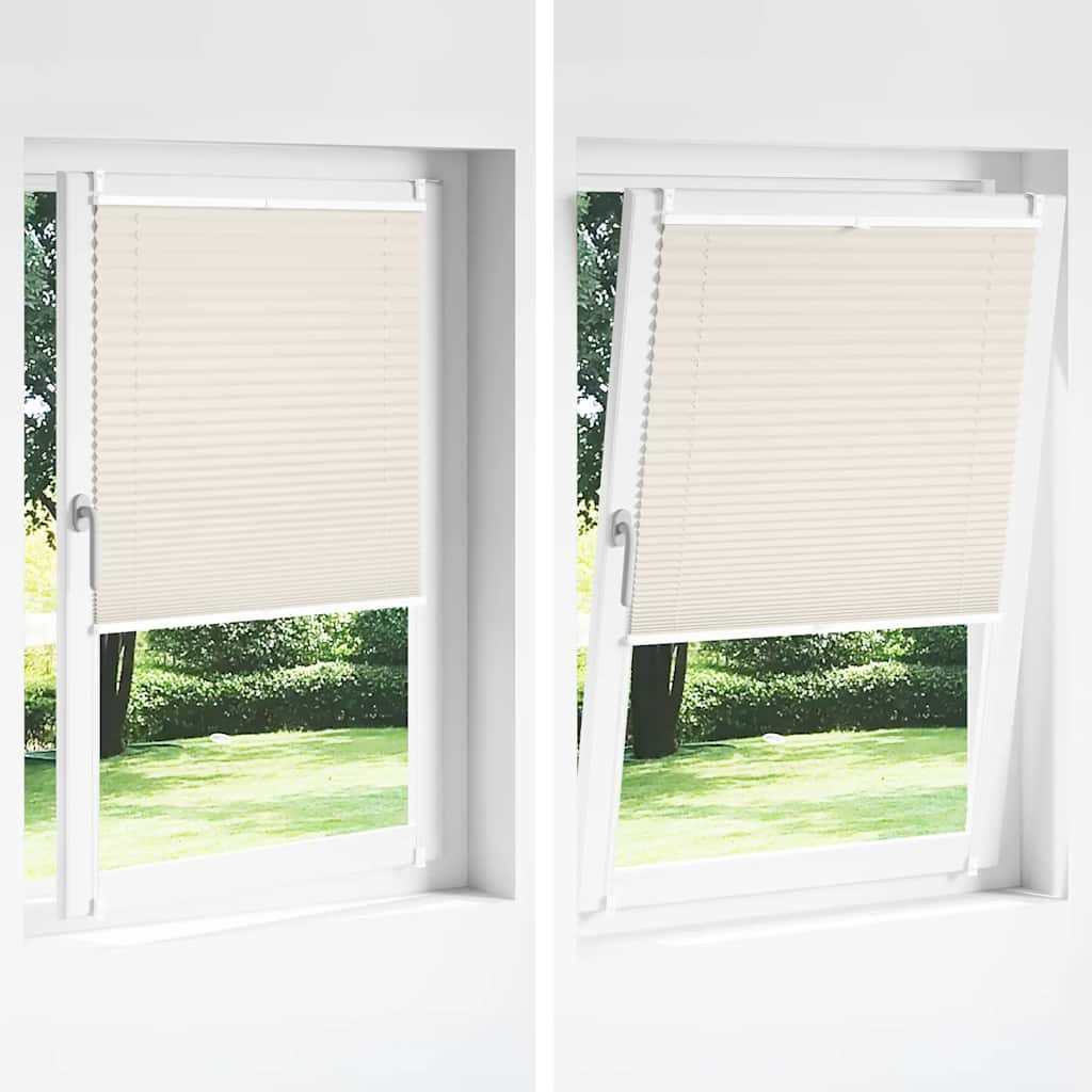 vidaXL Plisse Blind 110x100cm Cream
