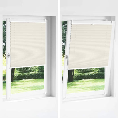 vidaXL Plisse Blind 110x100cm Cream