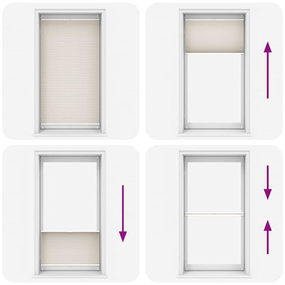 Plisse Blind 110x200cm Creme