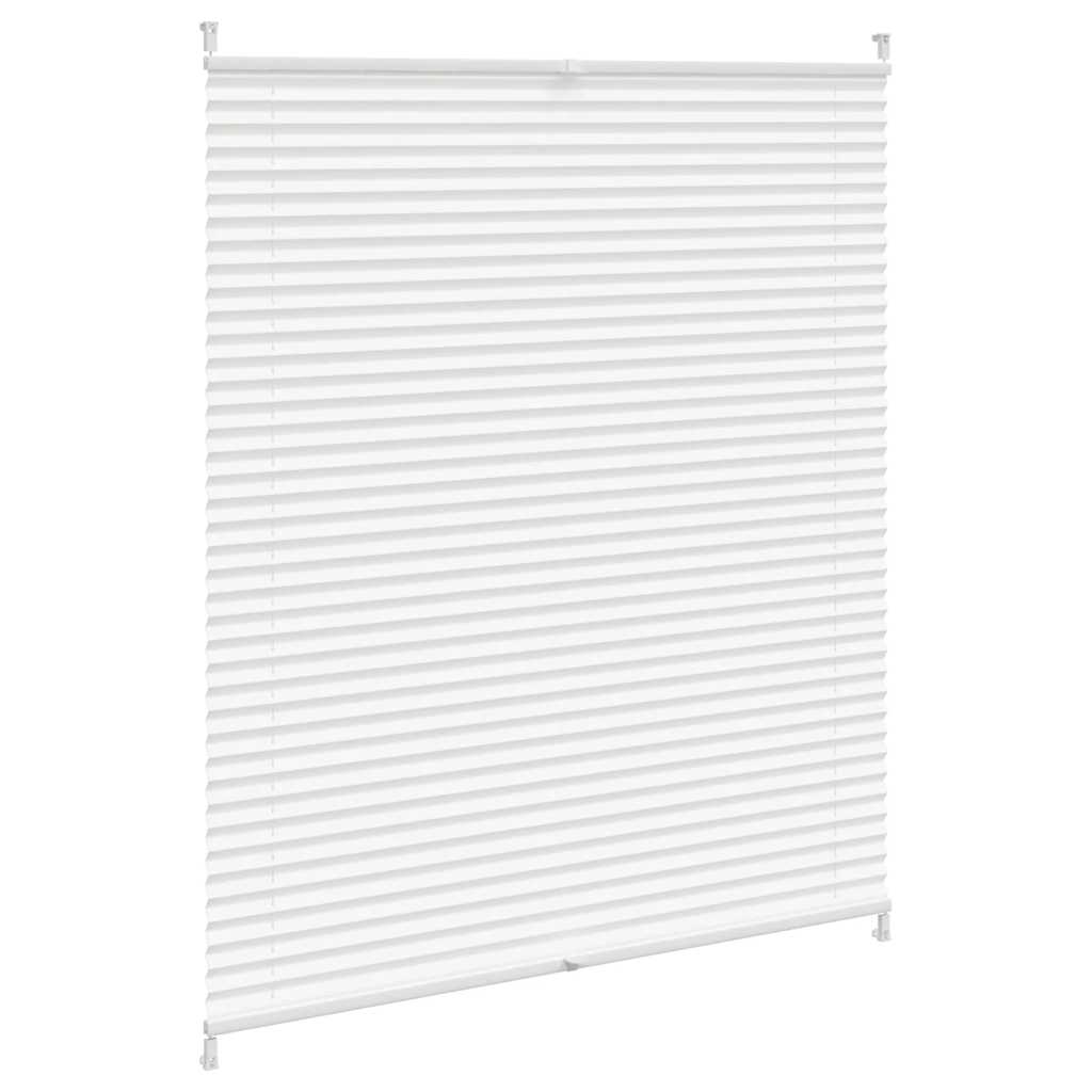 vidaXL Plisse Blind 110x125cm White Pleated Blind