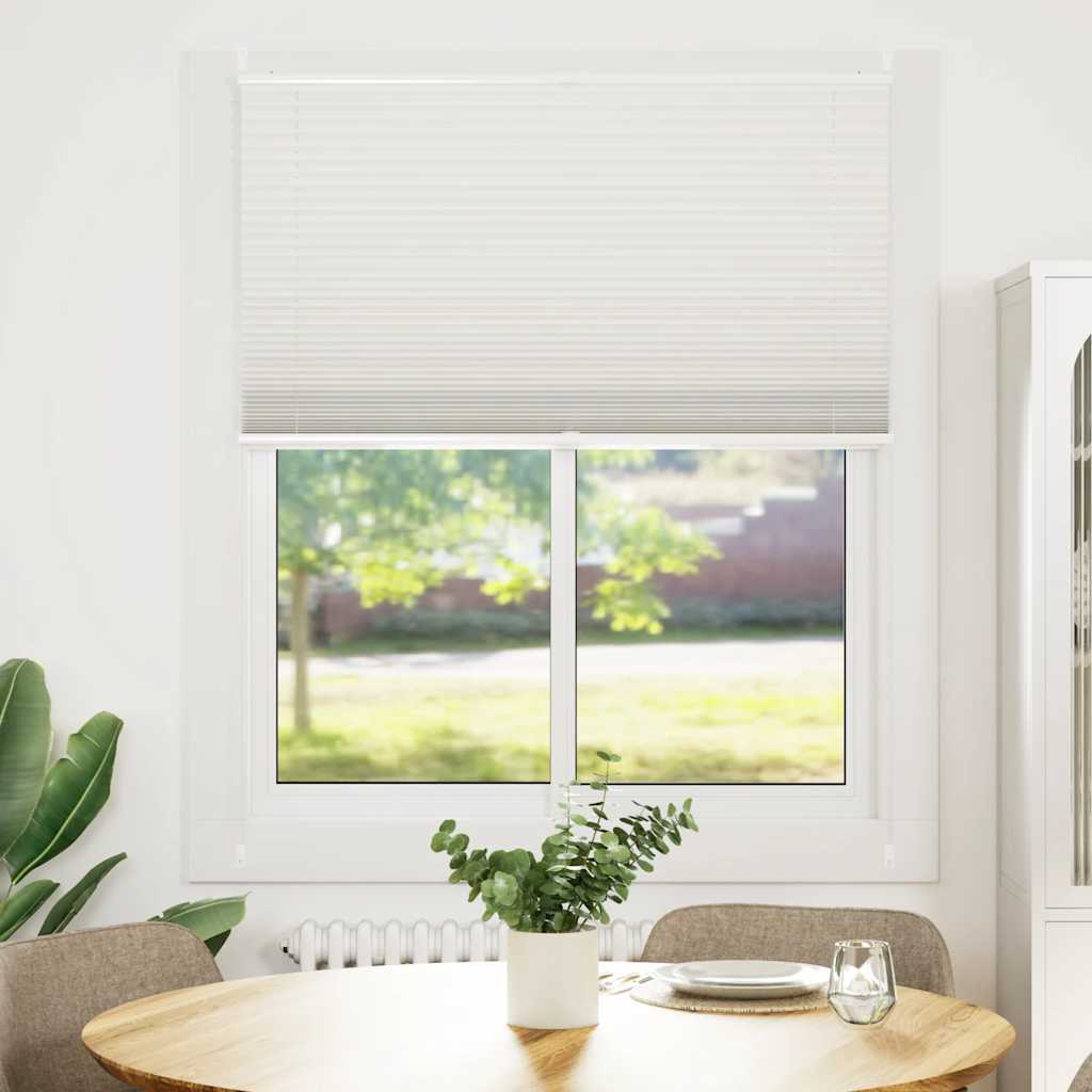 vidaXL Plisse Blind 110x150cm White Pleated Blind