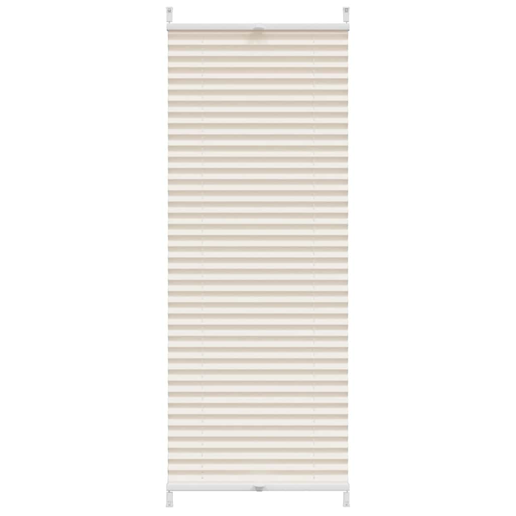 vidaXL Plisse Blind 40x125cm Cream