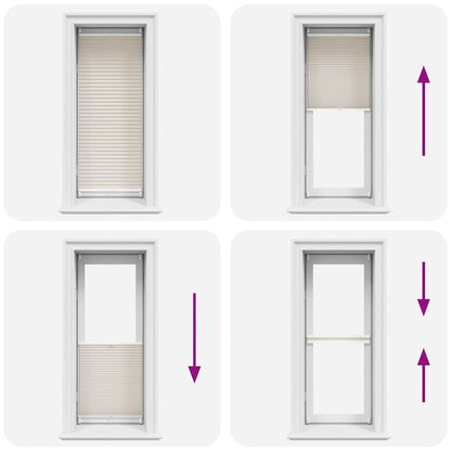 vidaXL Plisse Blind 40x150cm Creme