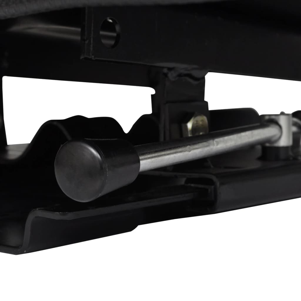 vidaXL Tractor Seat with Backrest Black