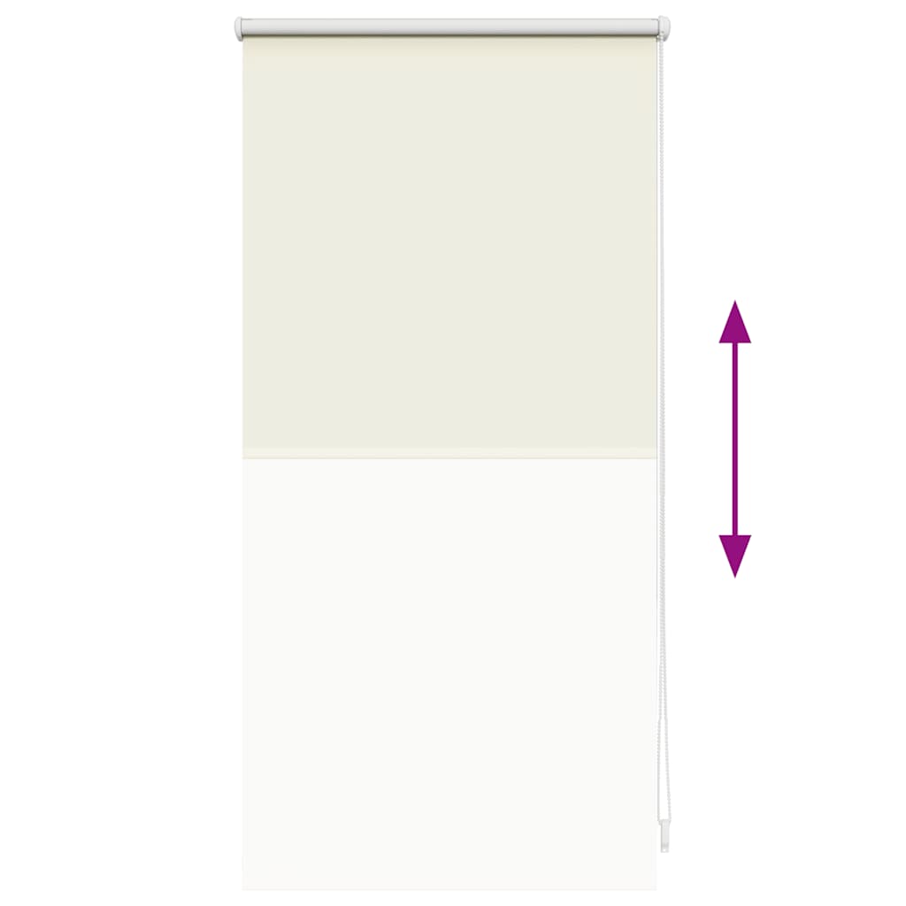 vidaXL Roller Blind Blackout 44.4x100 cm Fabric Width 40 cm Off White
