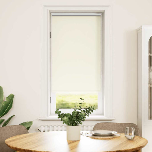 vidaXL Roller Blind Blackout 44,4x100 cm Fabric Width 40 cm Off White