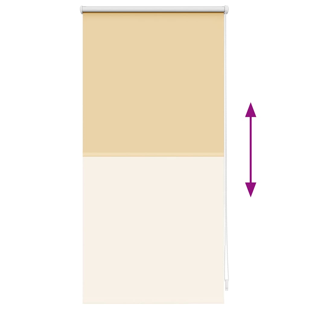 vidaXL Roller Blind Blackout 44.4x100 cm Fabric Width 40 cm Beige